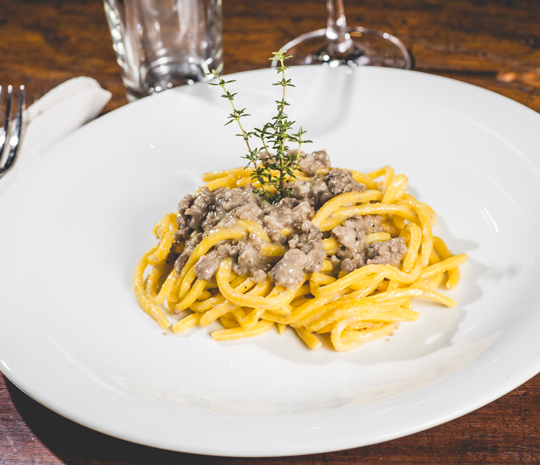 curzul con ragu bianco Molino Spadoni