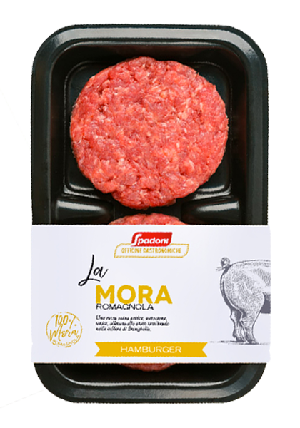 hamburger di mora Romagnola Spadoni