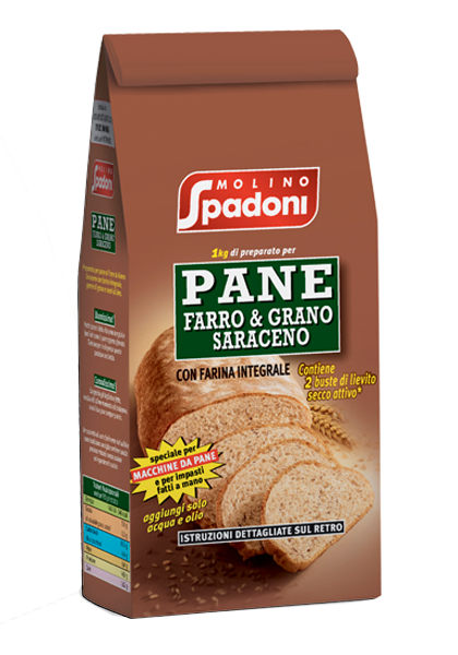 Preparato per pane farro e grano saraceno - Spadoni