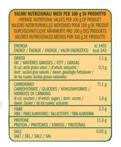 Average nutritional Stone-ground organic flour - type 