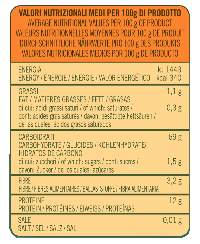 Average nutritional Stone-ground Organic Flour - Type 