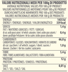 Average nutritional Stone-ground soft wheat flour - type 