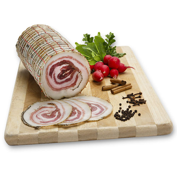 Pancetta arrotolata di Mora Romagnola Molino Spadoni