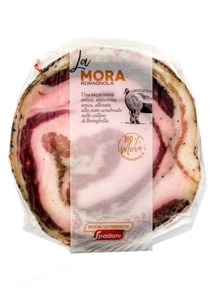 Mora Romagnola rolled pancetta